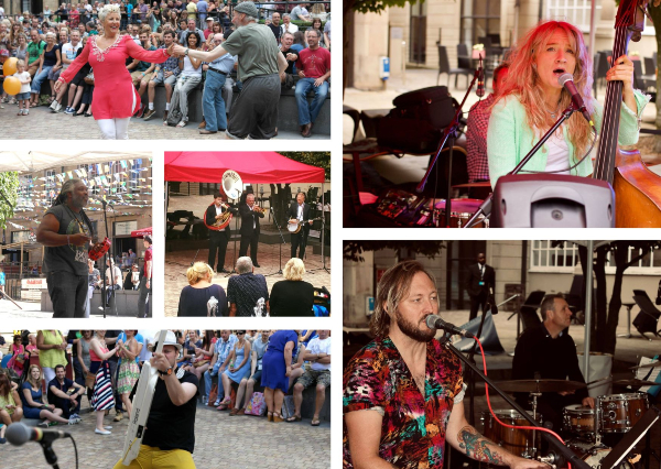 Some of the musical artists that have performed in Leopold Square over the past 15 years.